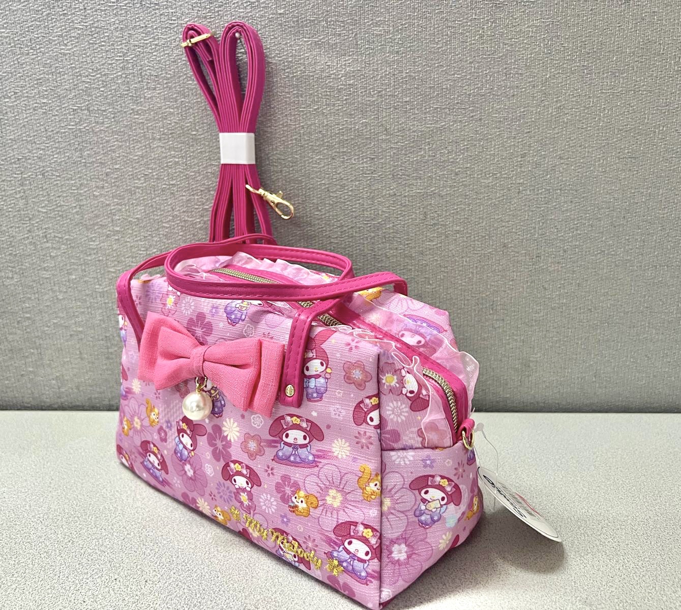 🧧Sanrio Melody 和風造型手挽斜孭兩用袋