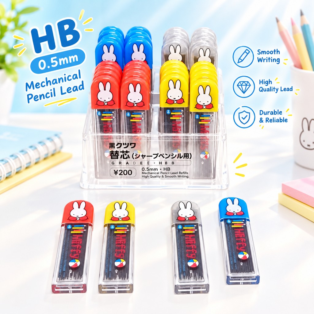 0.5mm HB 鉛芯 紅 MIFFY  (586DBR)