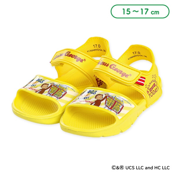 🇯🇵預訂 日本直送🇯🇵好奇的喬治圖案黃色涼鞋