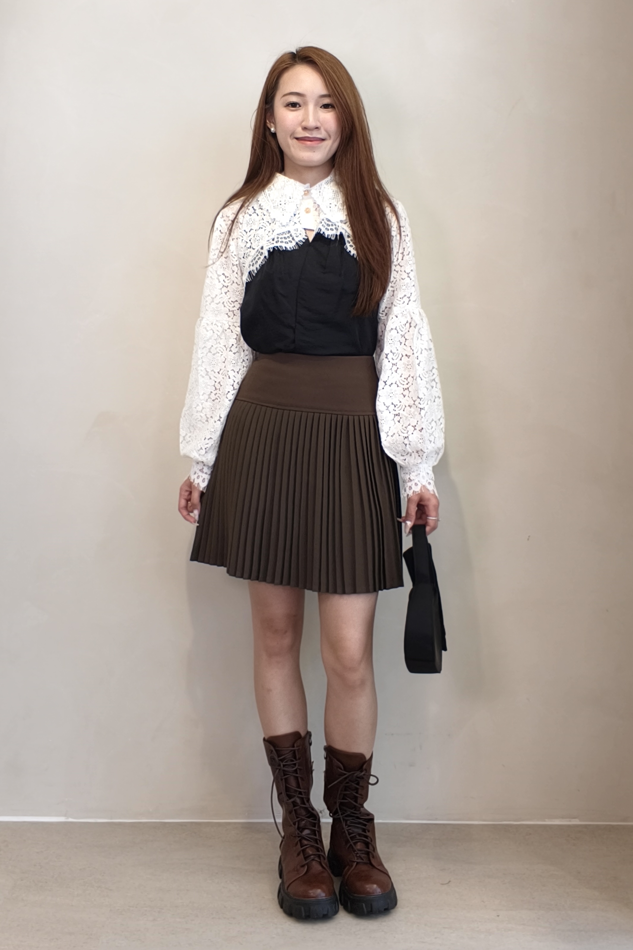 60252 Celine High-Waist Pleated Mini Skirt
