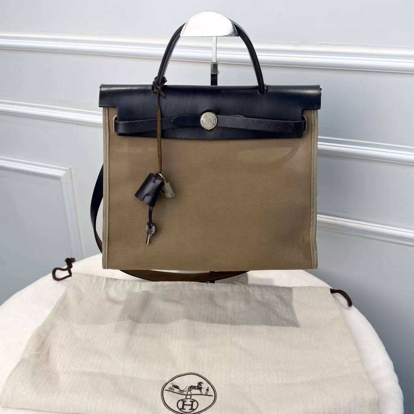 Hermes Herbag 31 奶茶拼色