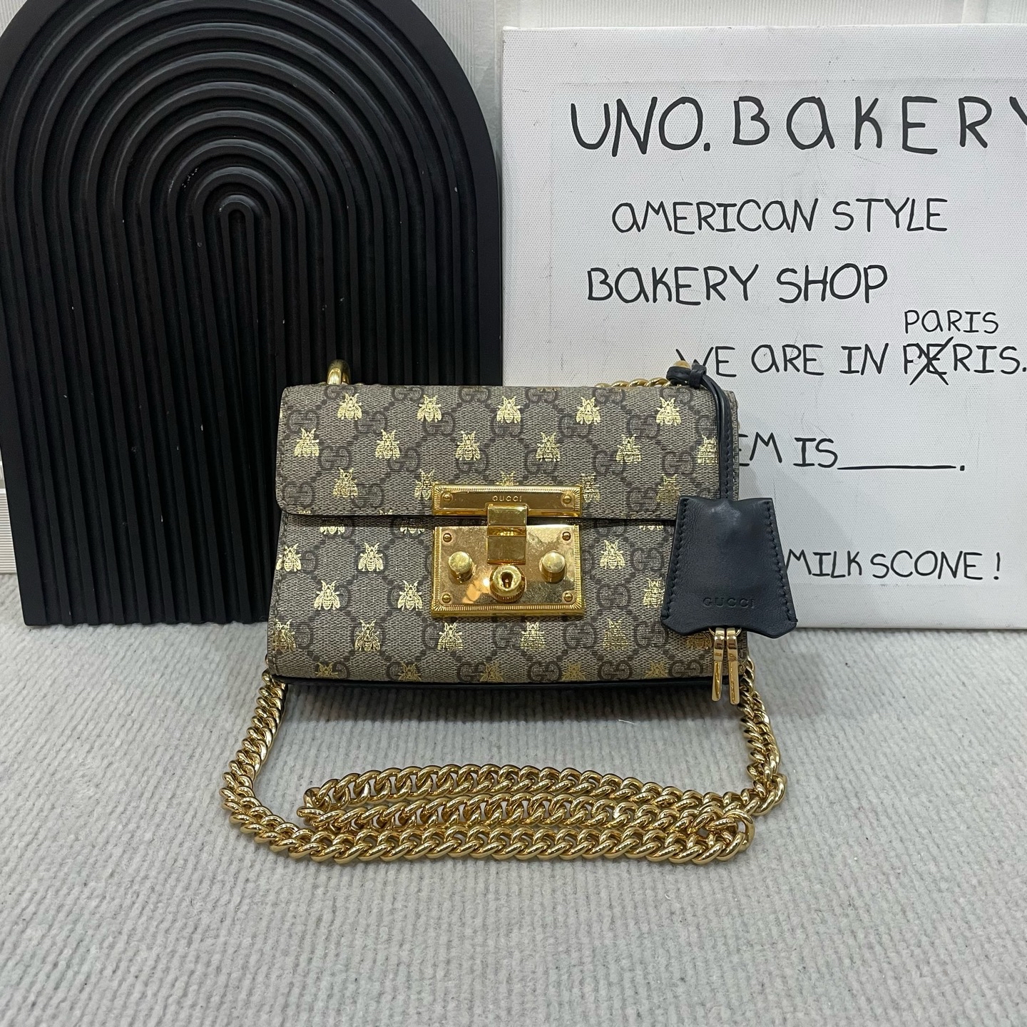 【預訂貨品】Gucci Padlock蜜蜂月光寶盒