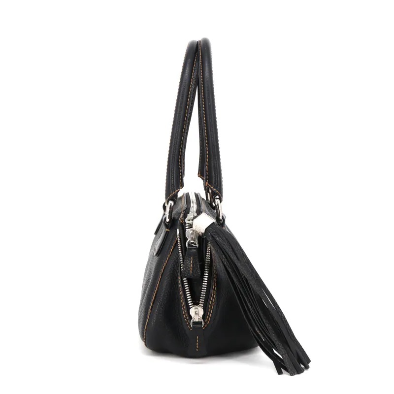 Chanel Lax Tassel Calfskin Bowler Bag