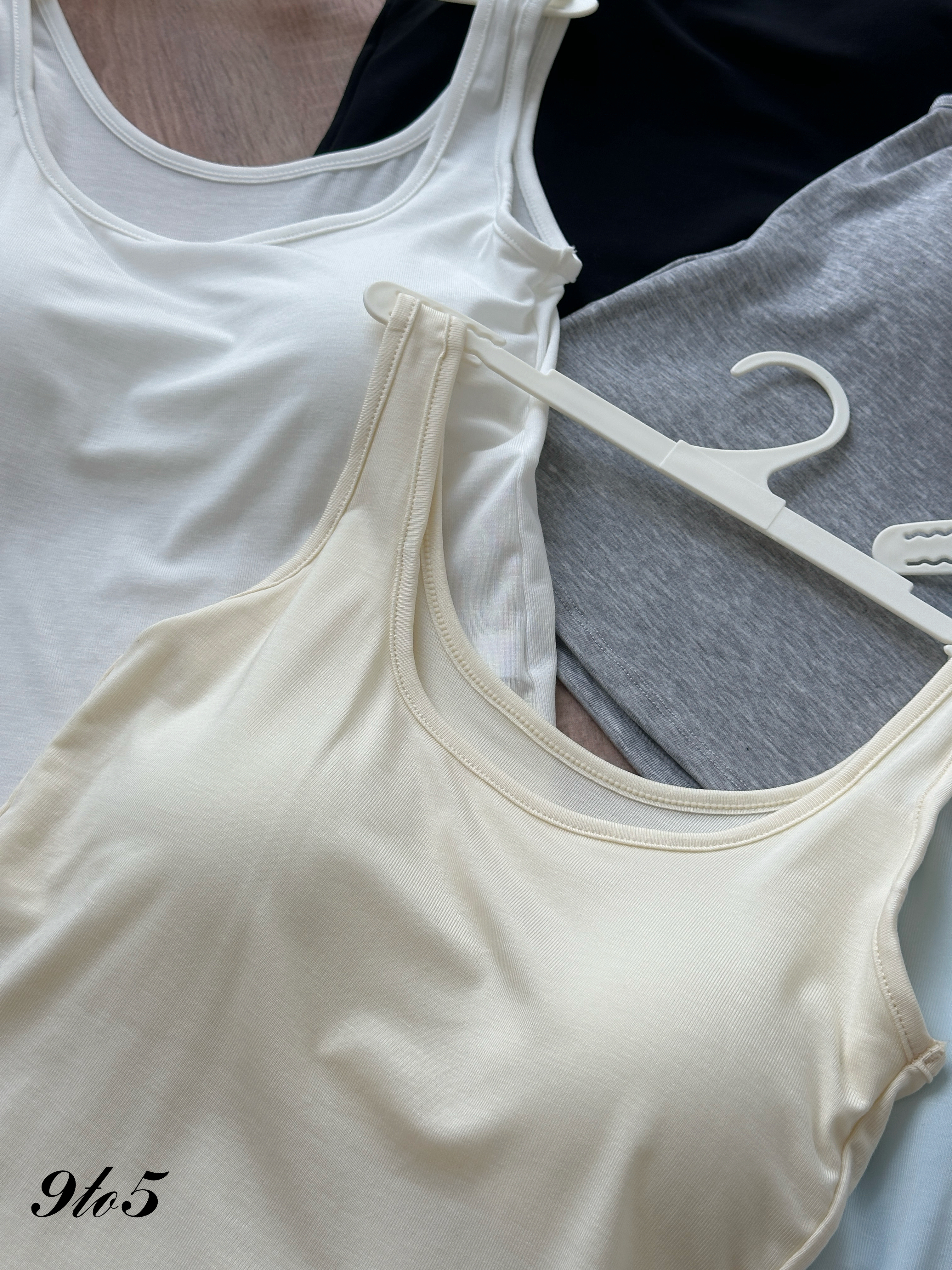 T4270 Singlet with Bra Pad - 5 Colors