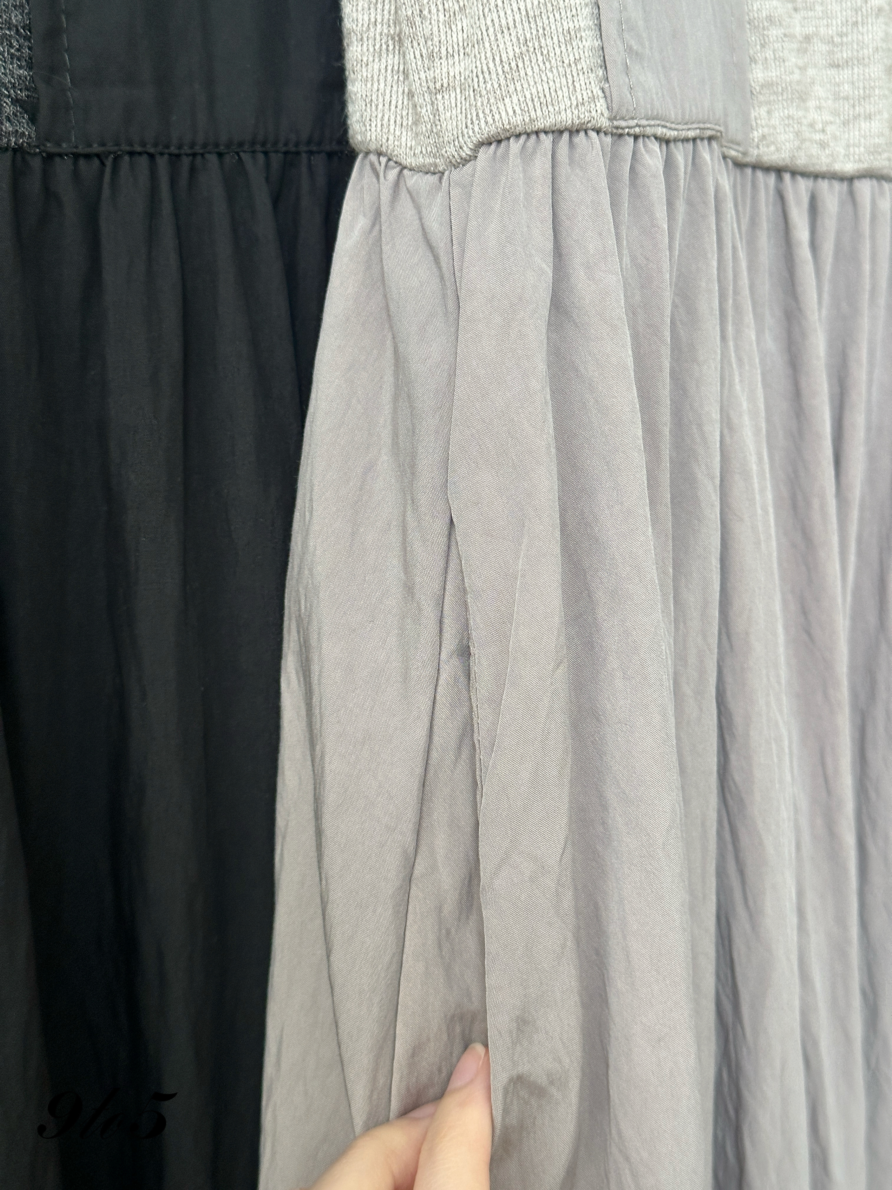 D2355 Belted Contrast Dress - 3 Colors 