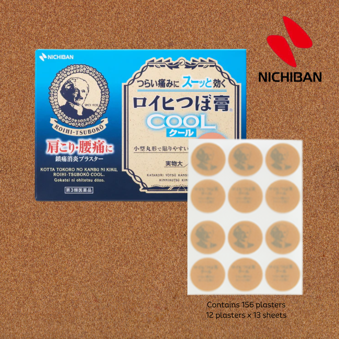 NICHIBAN Roihi-Tsuboko Medicated Pain Relief Patch Plasters 