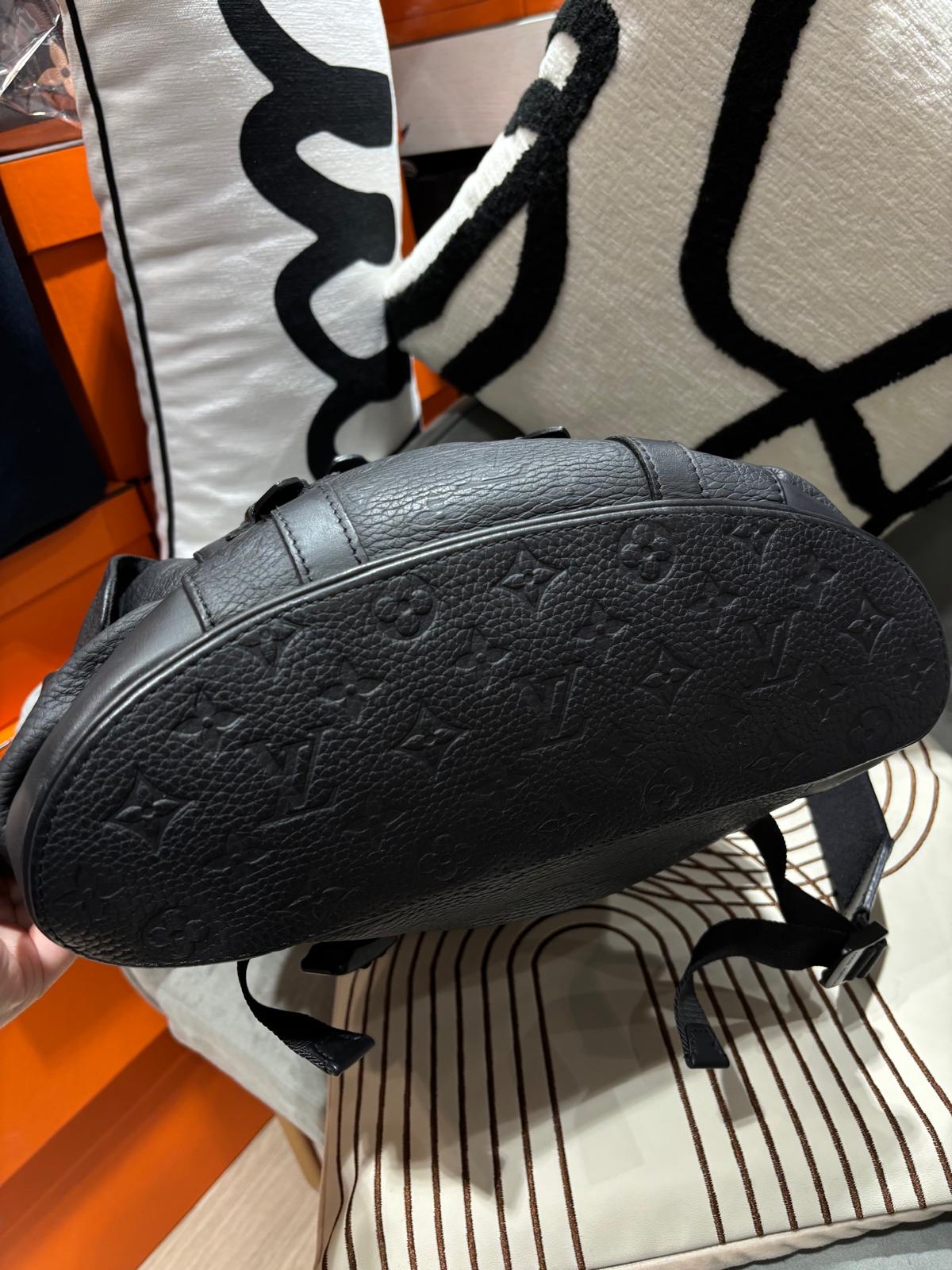 LV Christopher PM Backpack calfksin 黑色牛皮 100%Authentic,95%new ✅dust bag 