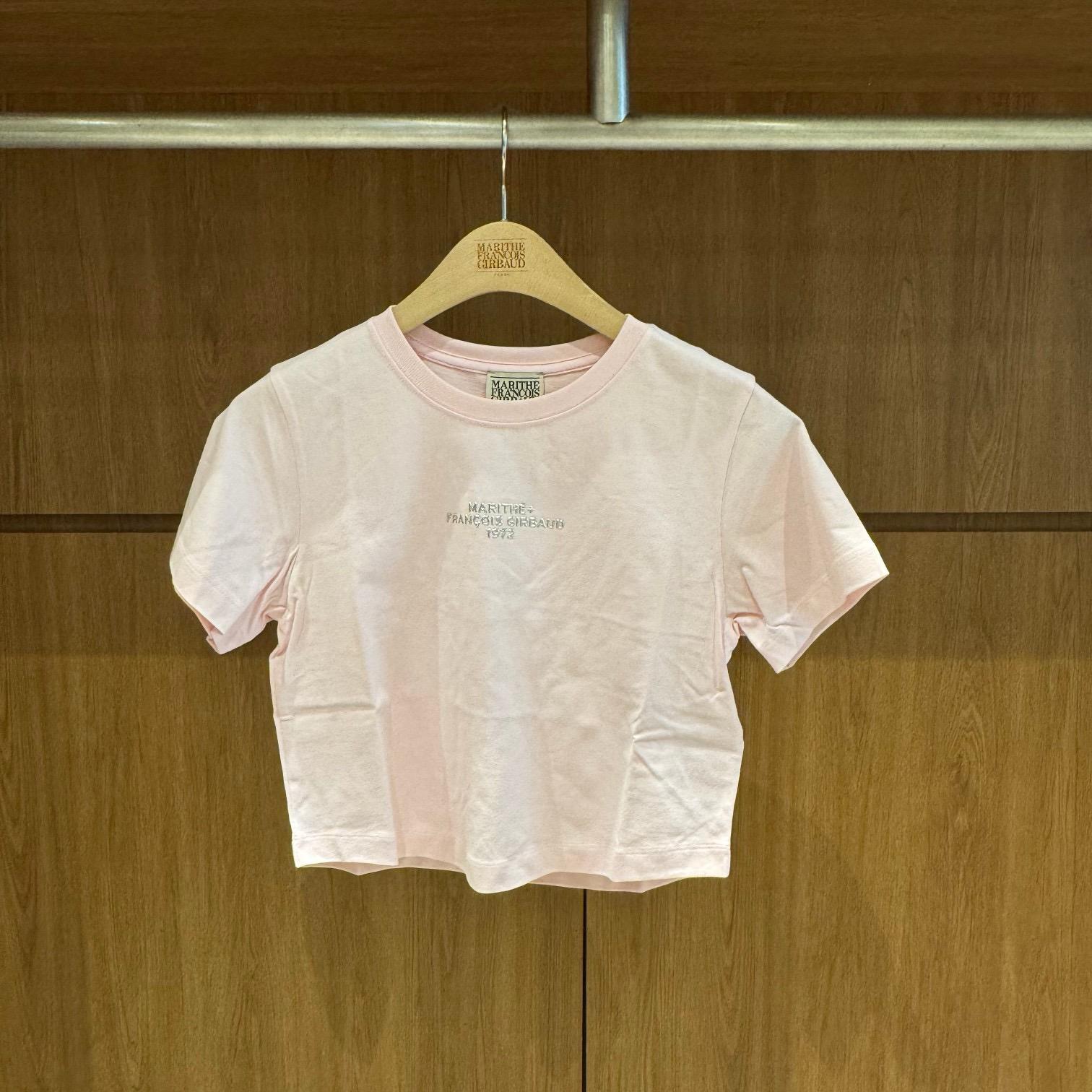 <預訂> 🇰🇷MARITHE☆W SILVER LETTERING CROP TEE