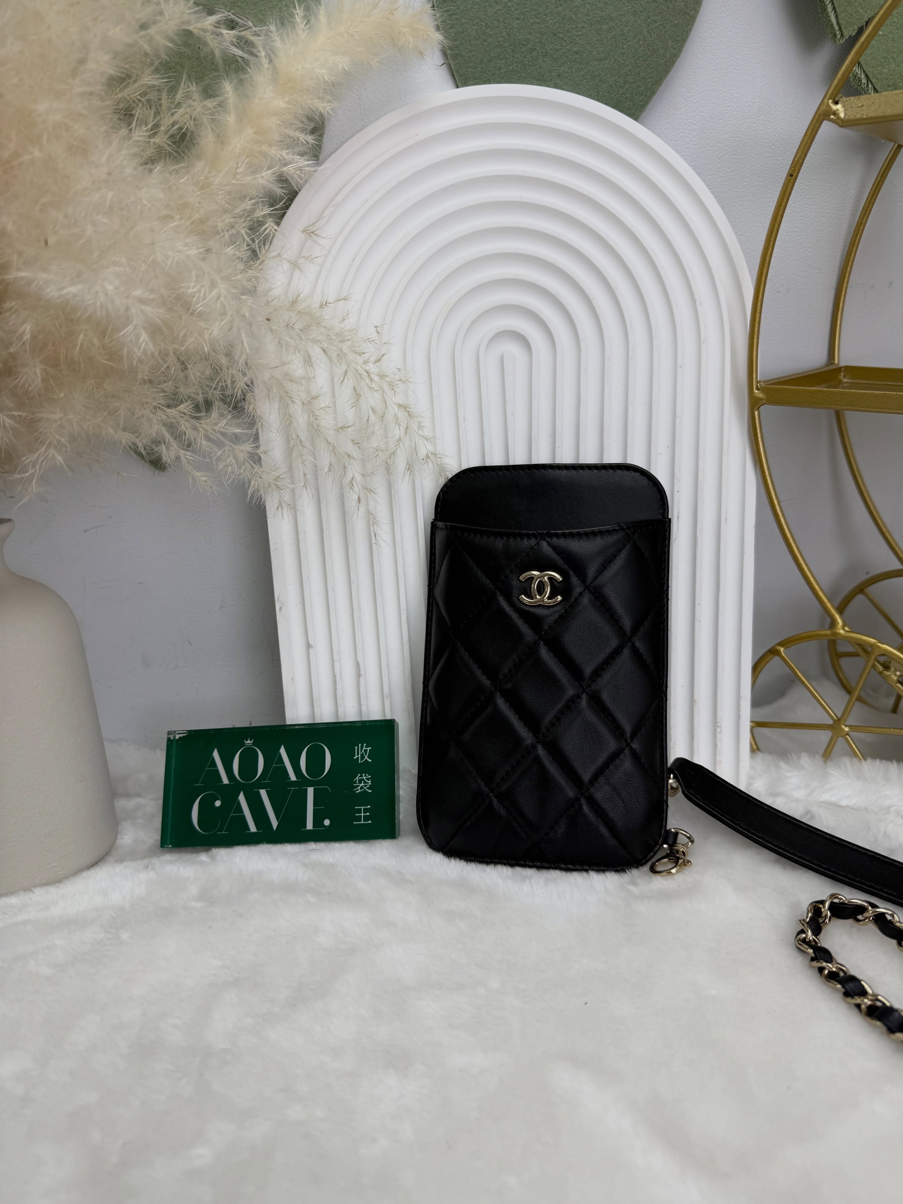 Chanel👜 PRE OWNED 🛍️黑色三合一 30開 有卡有塵袋🖤