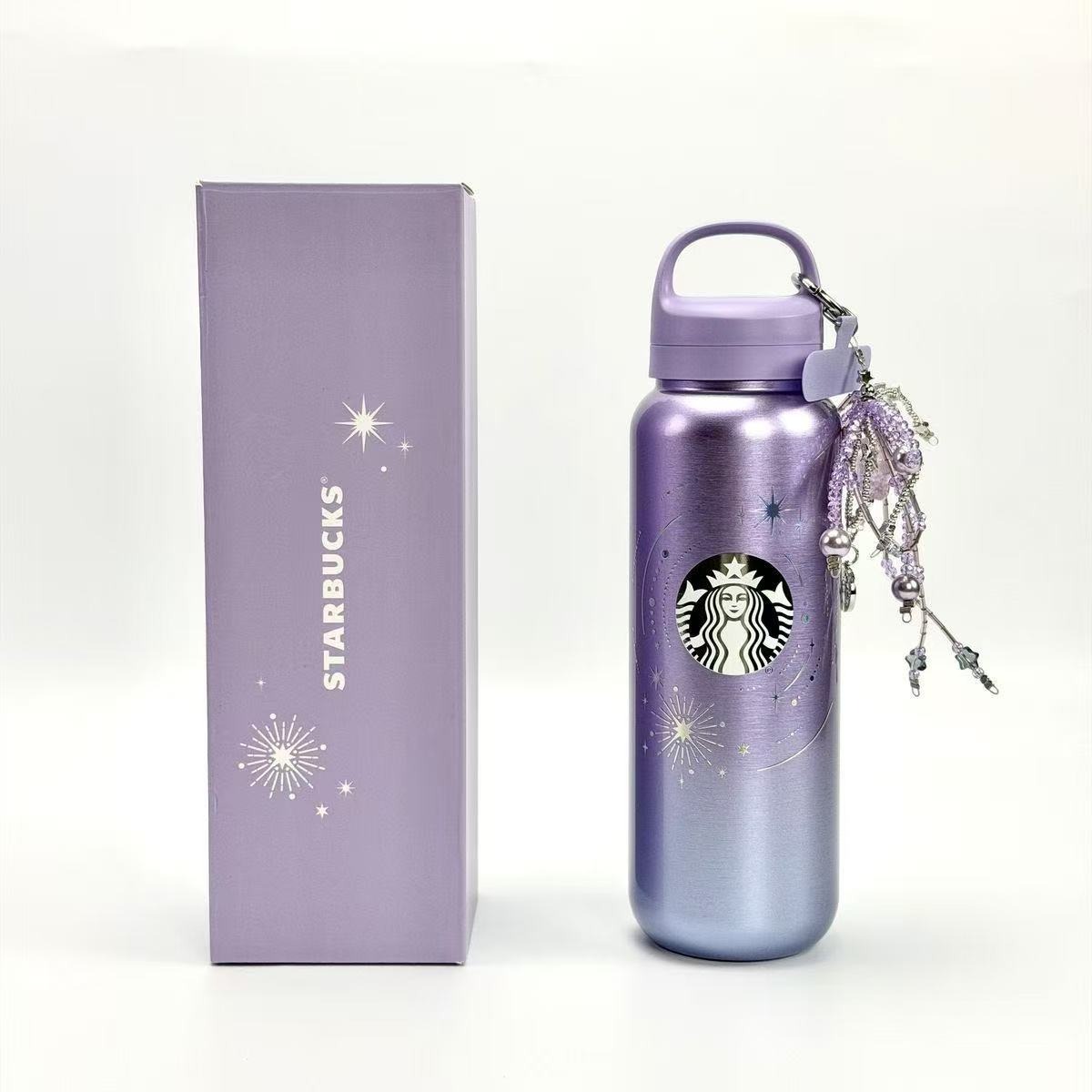 💯STARBUCKS 2026 紫夜星河不鏽鋼保溫杯+掛件