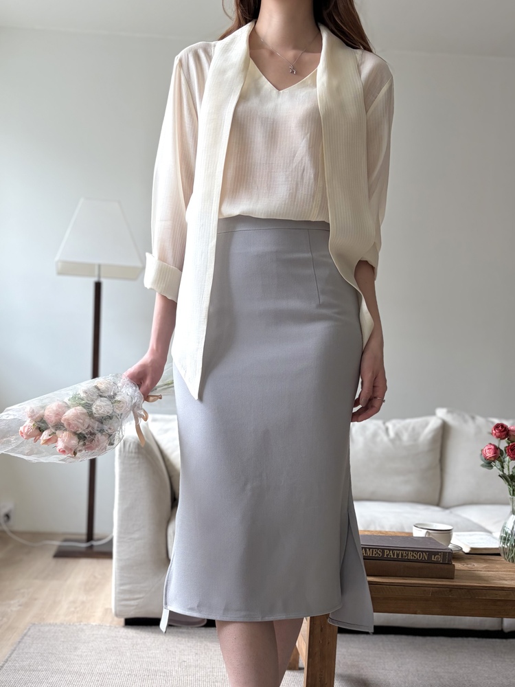 Pastel Mermaid Skirt (Misty Blue)