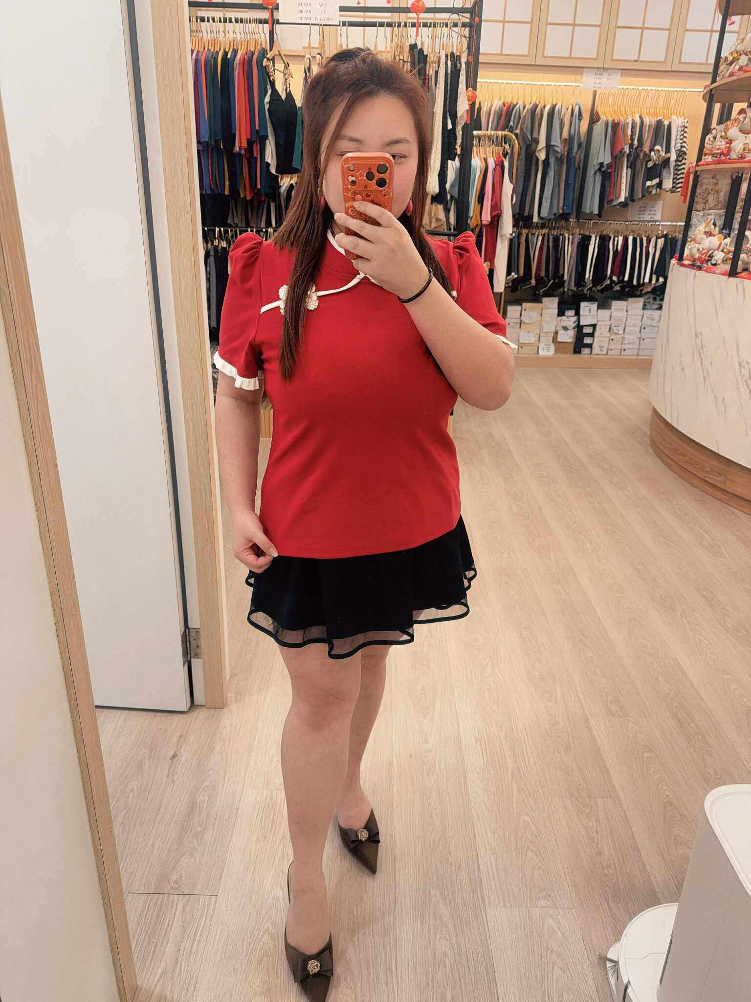 NJA04 BE#281961 珍珠盘扣设计上衣