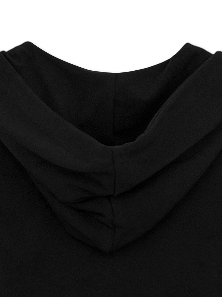 Solid Fitted Hooded Bodysuit