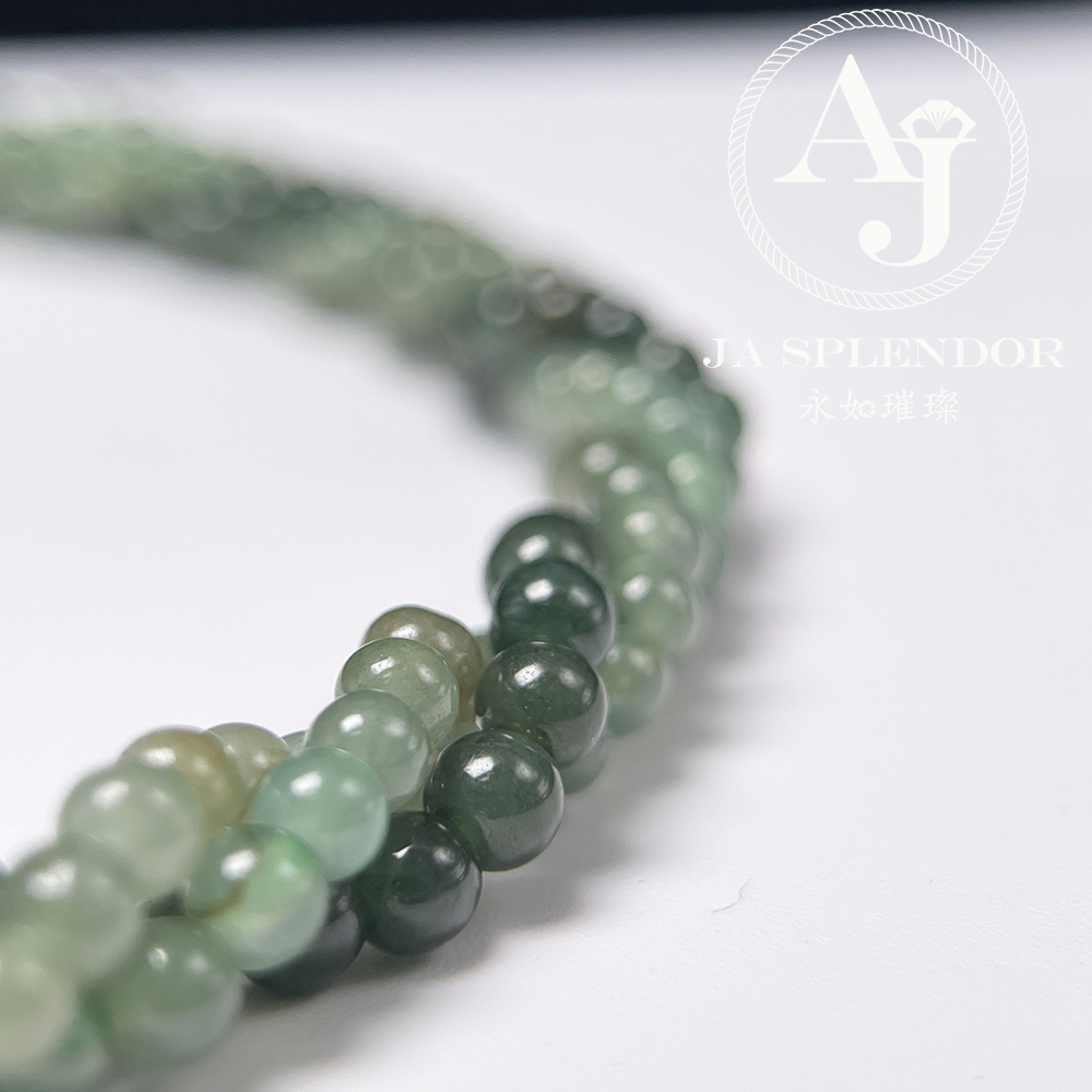 FB-G24 天然翡翠A玉 綠野仙蹤扭紋設計項鏈