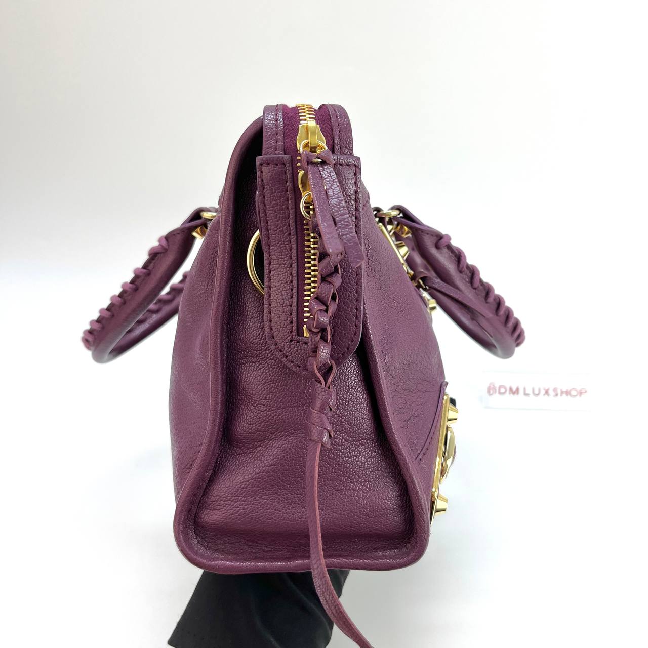 Balenciaga Purple Small Chèvre Classic City Bag GHW