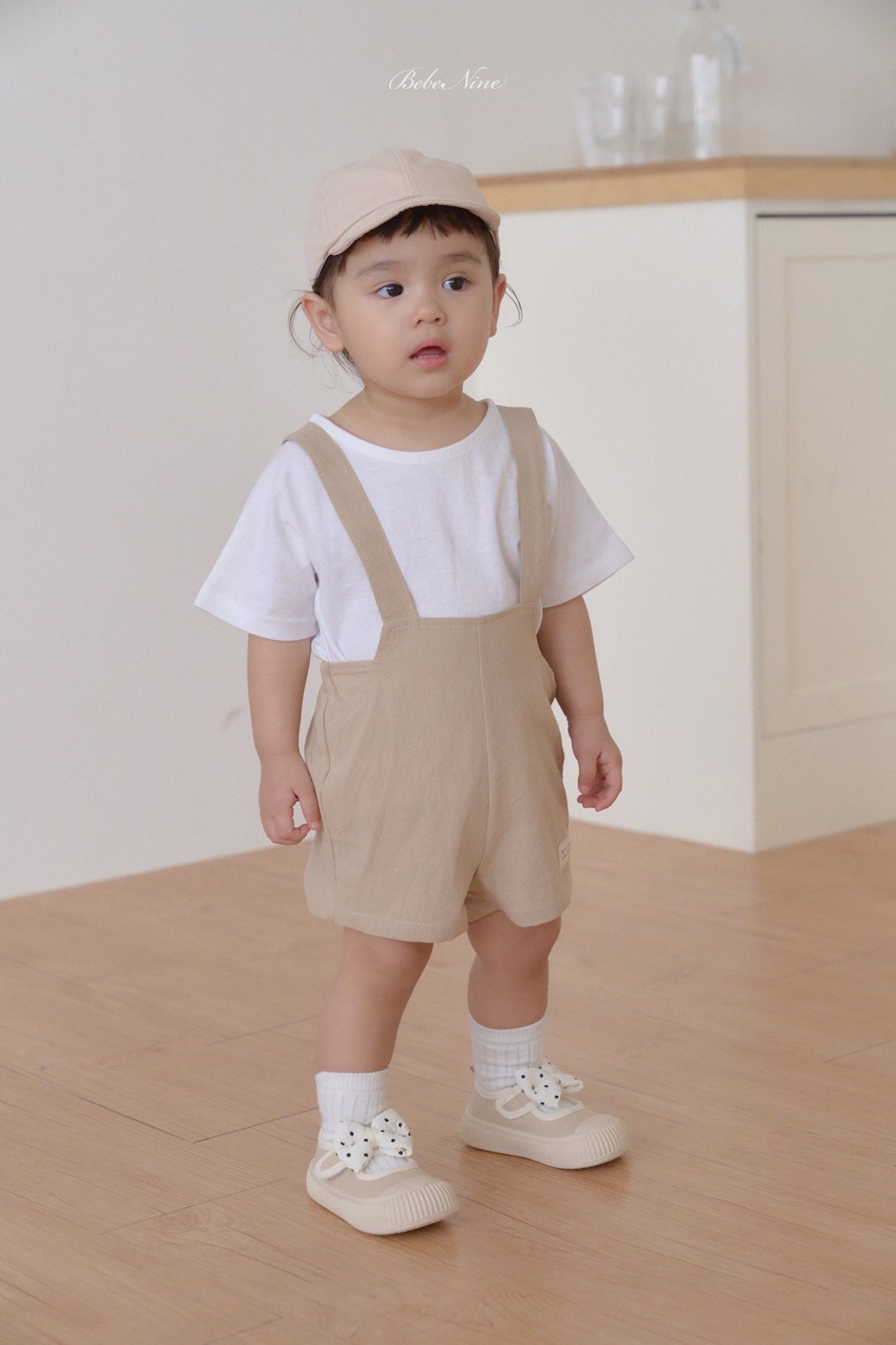 ☀️預訂 韓國直送☀️🇰🇷Bebenine兩色標籤純棉吊帶連身短褲