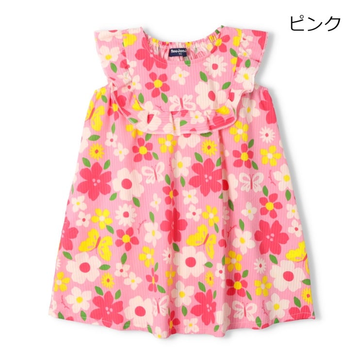 🆕【⭐訂購⭐】🇯🇵 日本直送  🌀碎花 泡泡紗 荷葉袖 連身裙［2款選］🌀[ELFA-0156][260719]