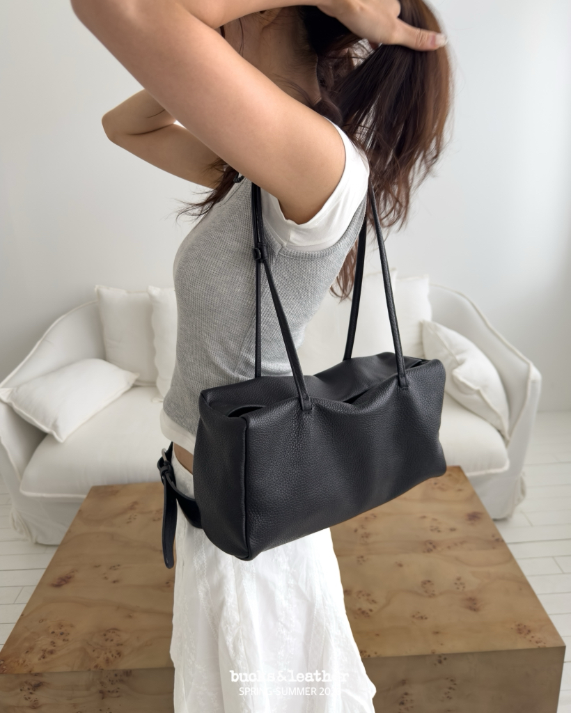 【26SS 】預訂_Brick Shoulder Bag By Bucks & leather