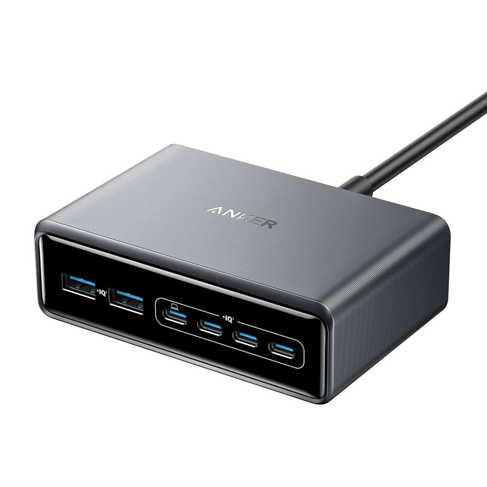 [ 香港行貨 2年保養 ] Anker 安克 Prime Charger (200W, 6 Ports, GaN) 6輸出桌上充電器桌上充電器 A2683 快充火牛 叉電器 充電