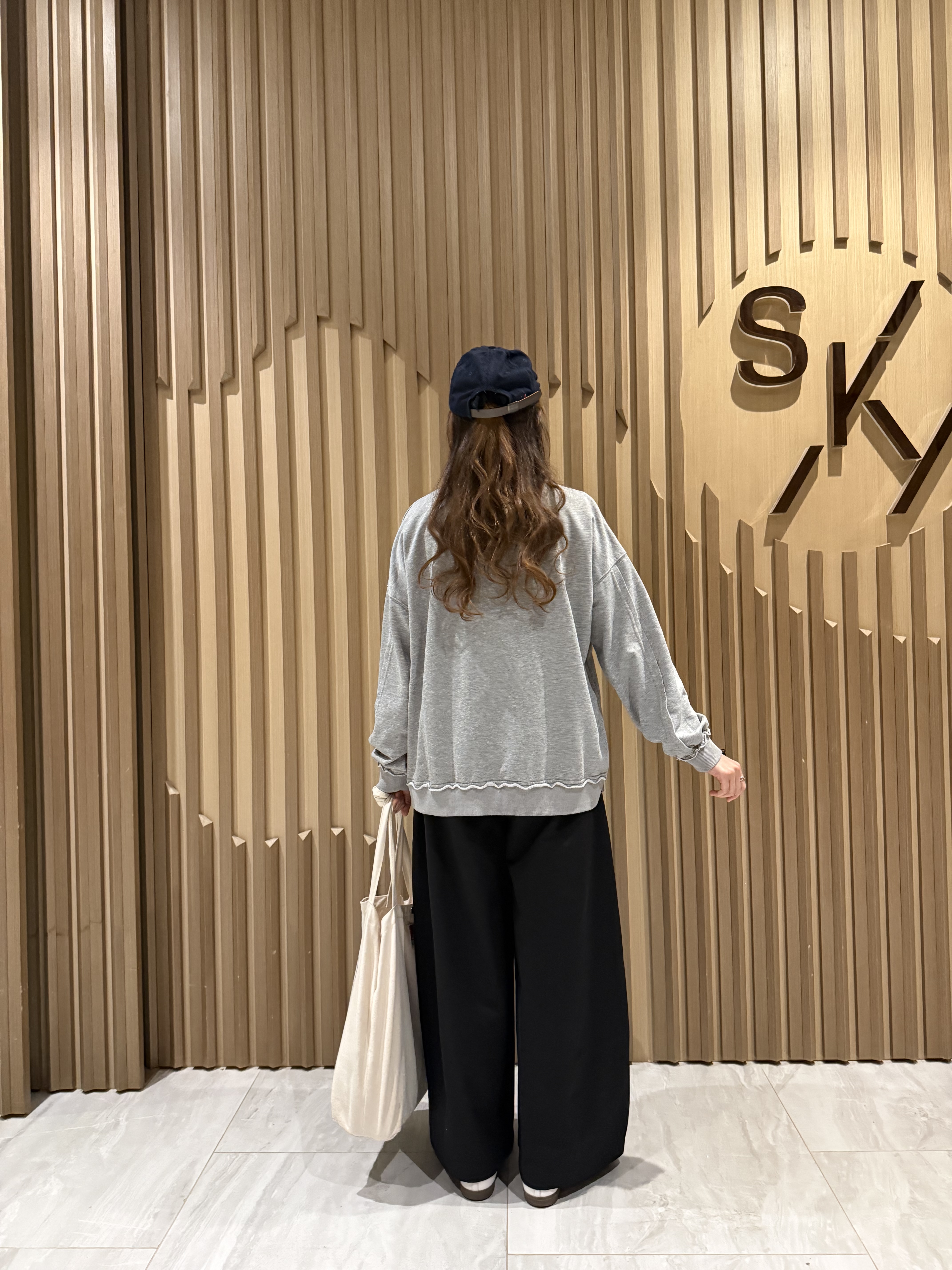 𝐕領拼牛仔布衛衣