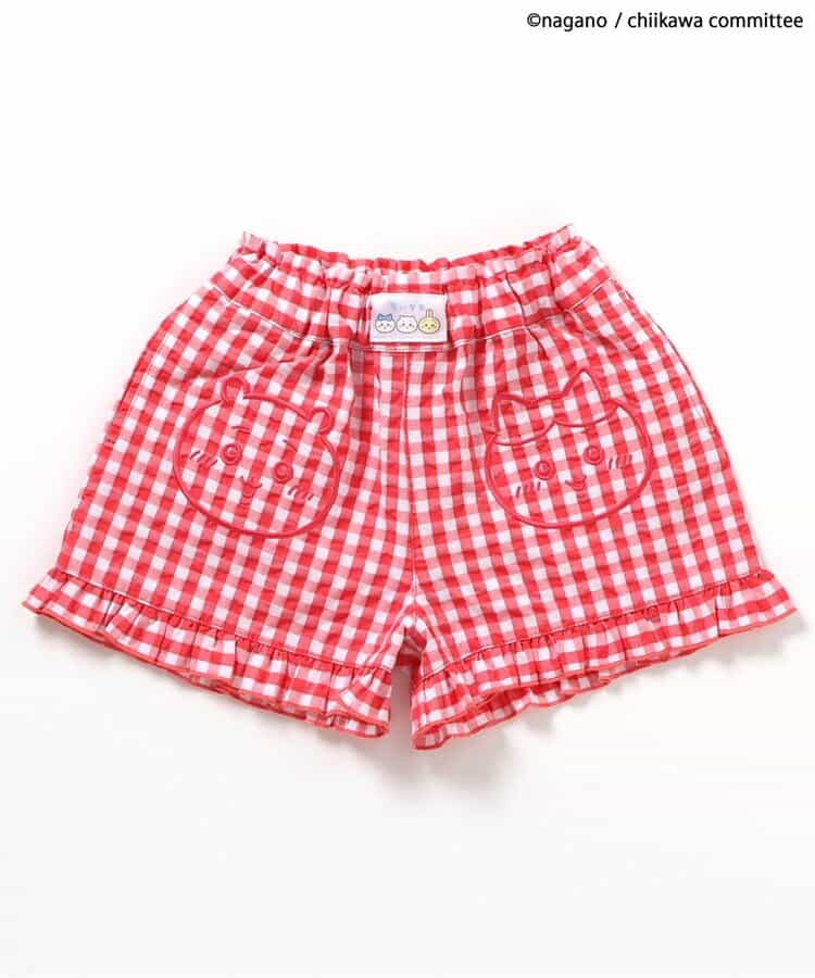🇯🇵預訂 日本直送🇯🇵Apres les cours x Chiikawa系列兩色人物刺繡格紋荷葉邊短褲