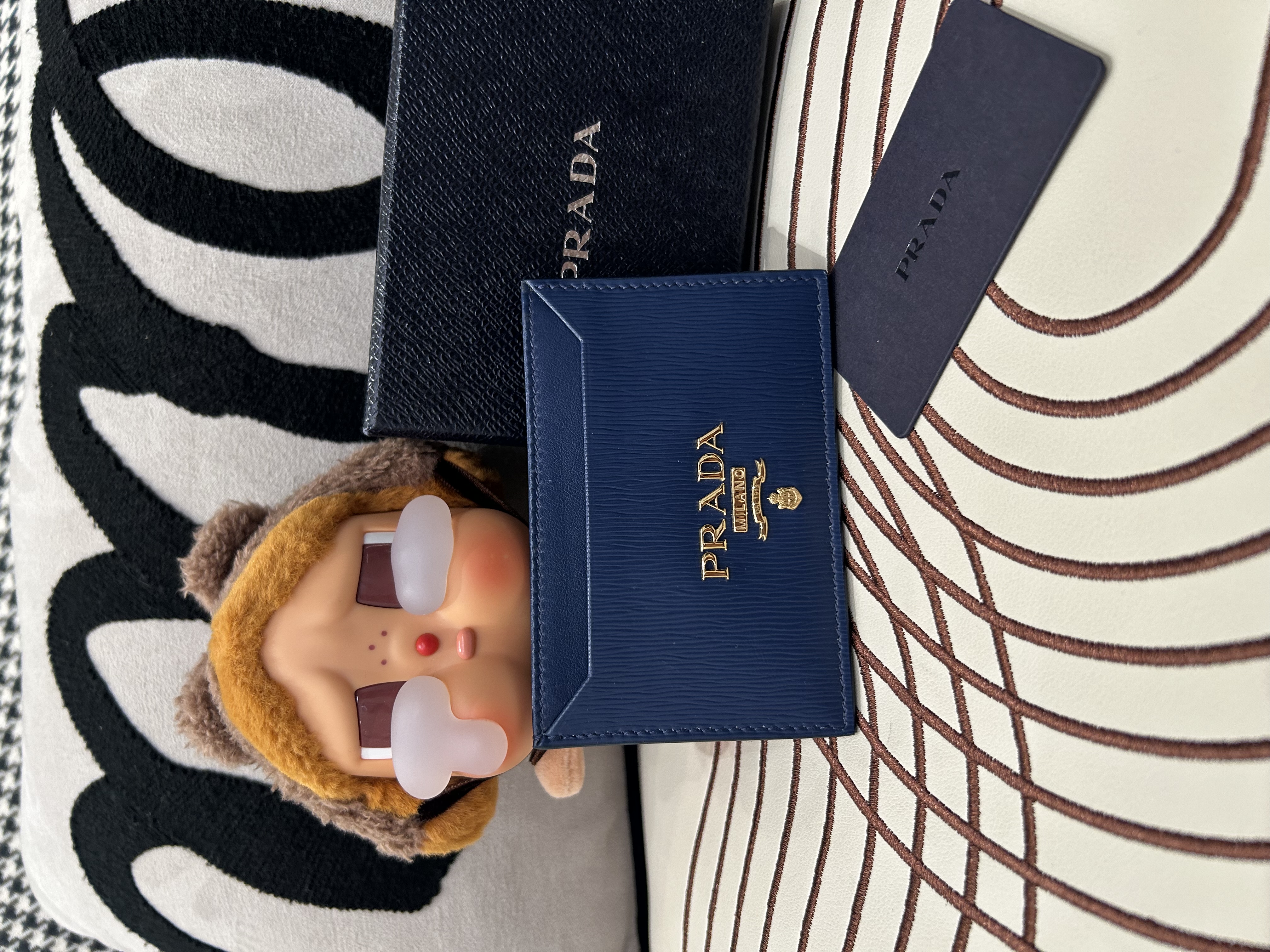 未使用品 Prada Vitello Move 皮革card holder  100%Authentic, Unused✅Card✅Box 