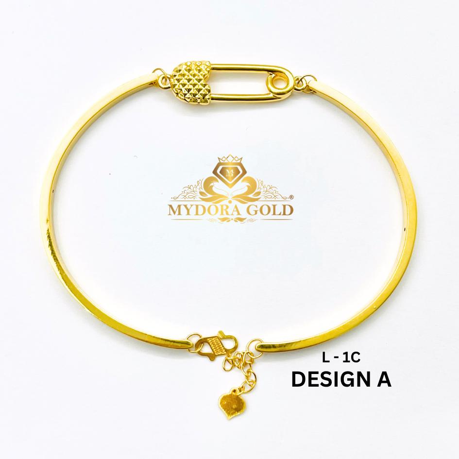 MYDORA Gelang Fashion Safety Pin Series l EMAS 916/22K