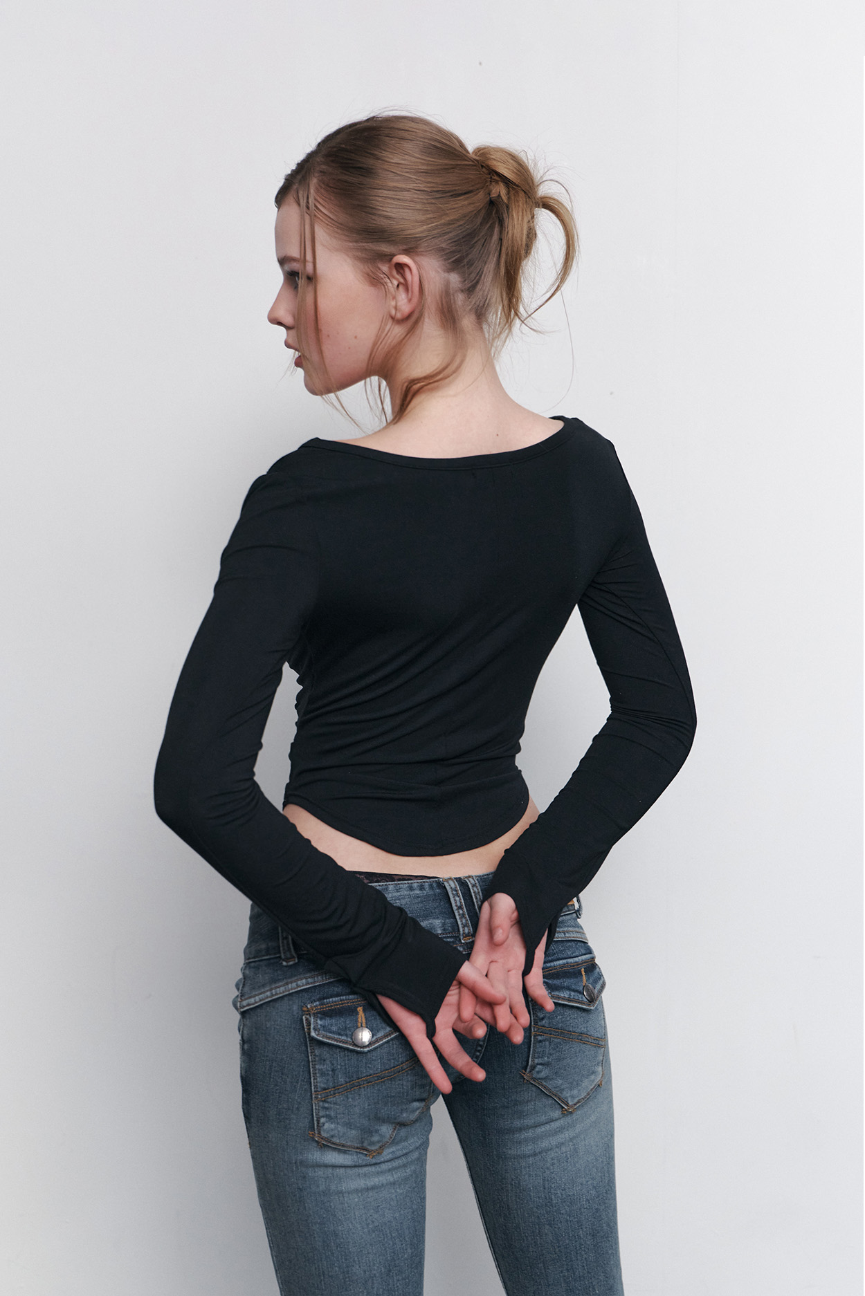pleaseNOFOLLOW - Deba Long Sleeve Top (Black)