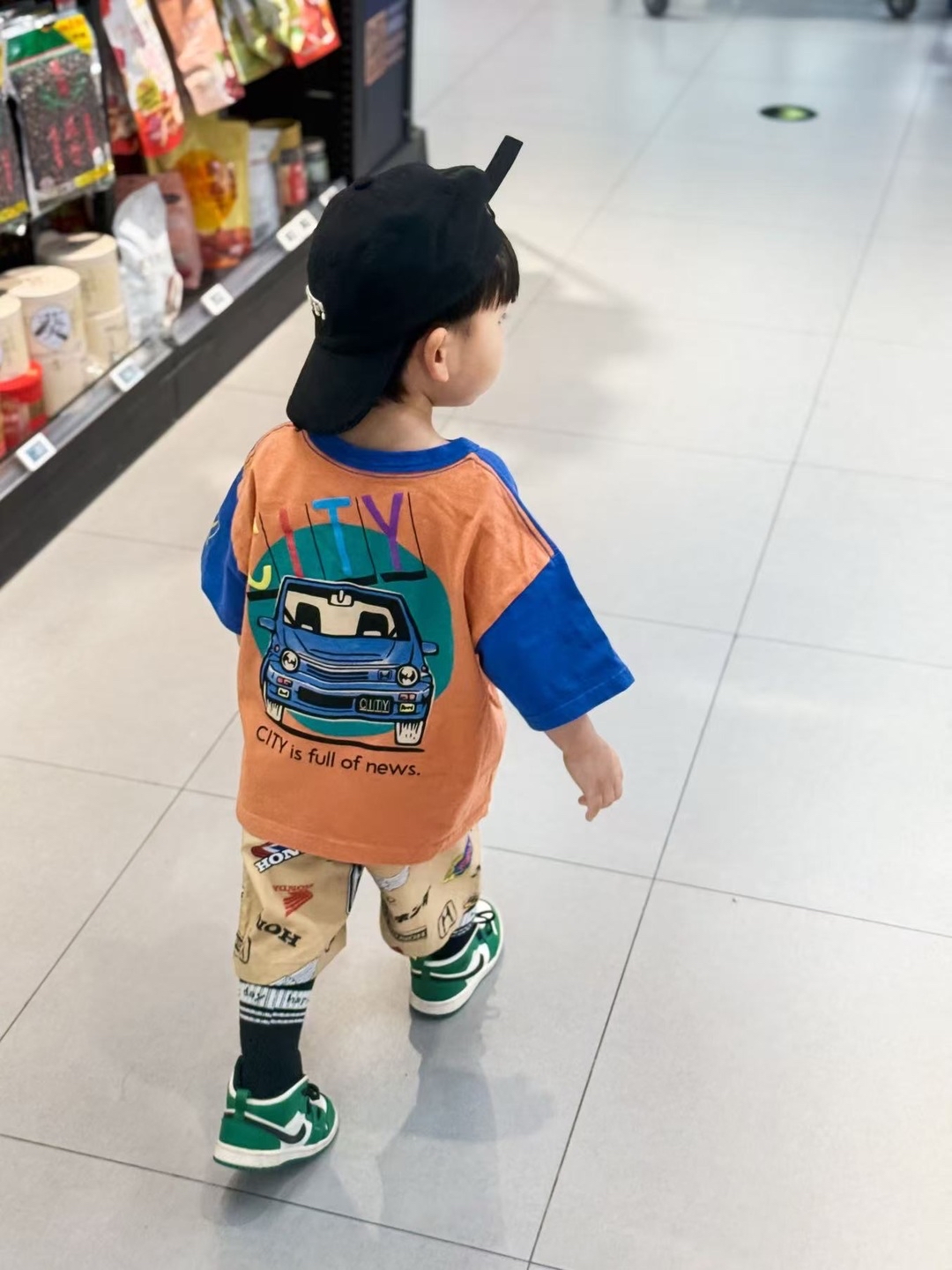 A0145 藍色Honda汽車短袖