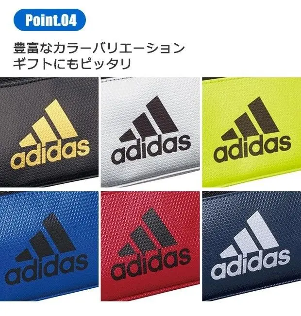 現貨🌸日本直送 | adidas日本版軟質雙層鉛筆袋/文具袋/收納包 （黃）