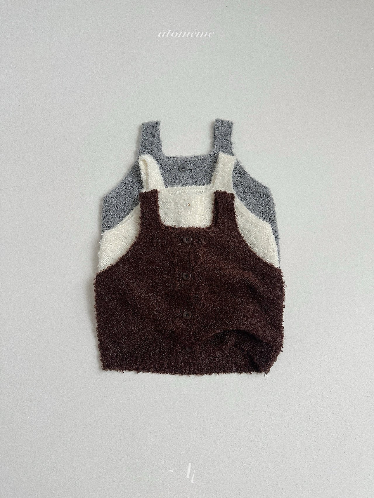 Atomeme | ecru knit vest
