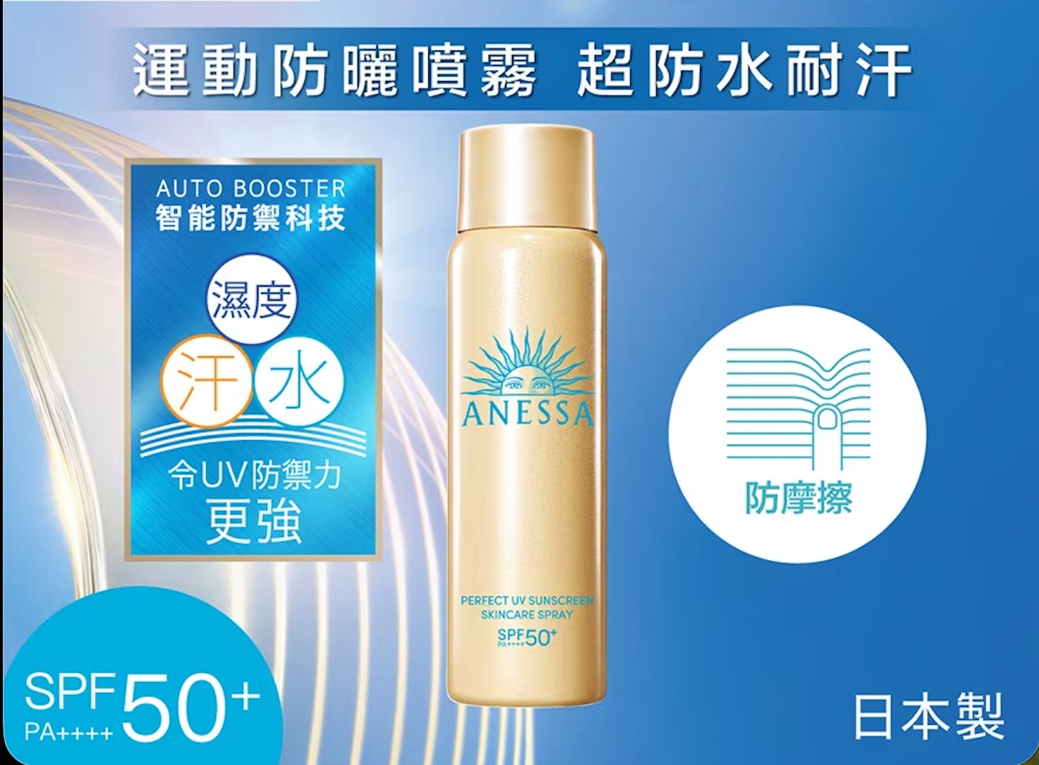 YW260621 - 資生堂Anessa 安耐曬防曬噴霧SPF50 60g