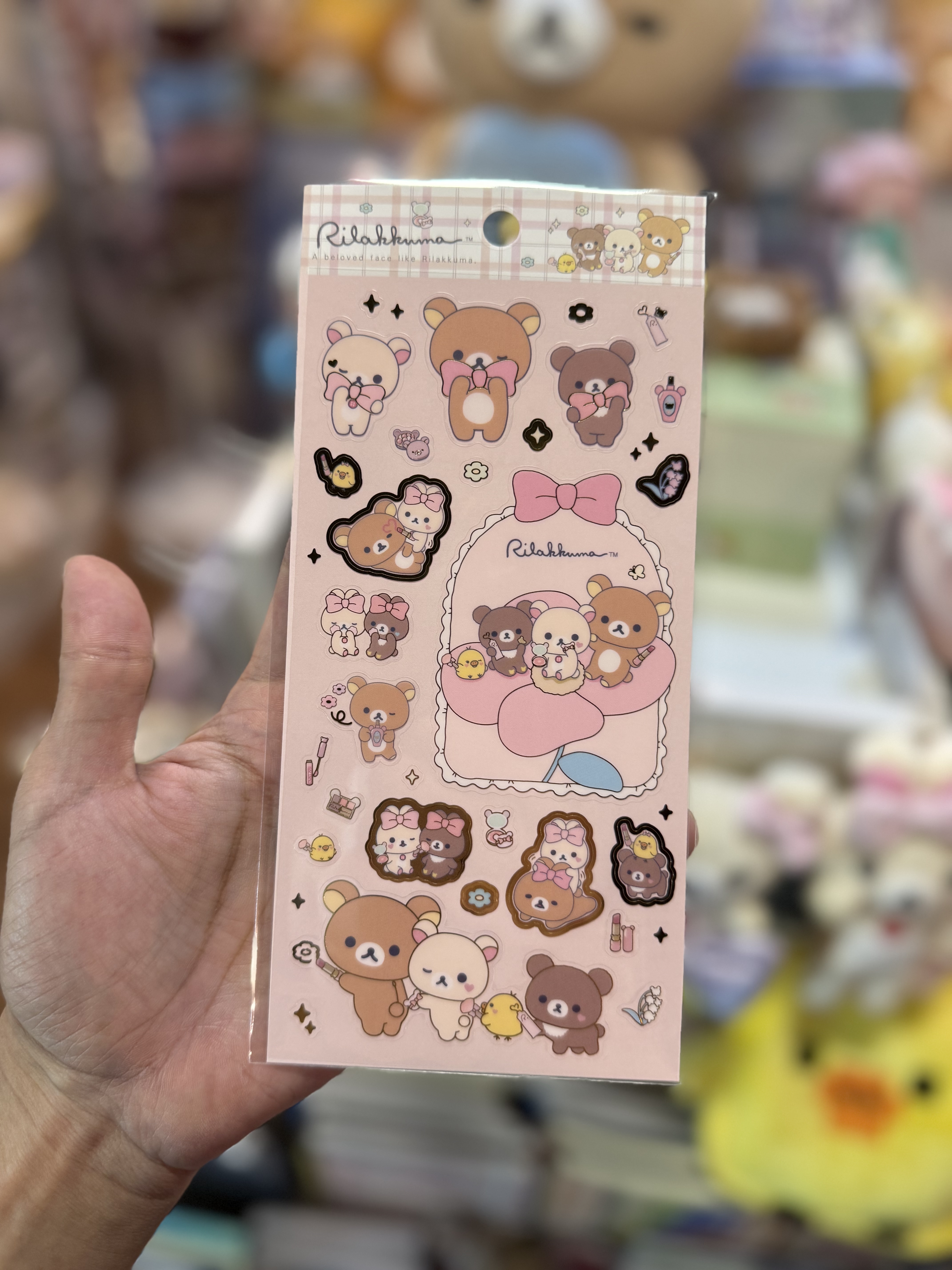 《現貨》全新RILAKKUMA化妝派對系列貼紙