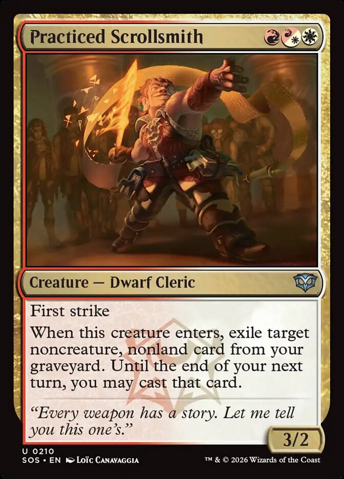 [EN] [Foil] Practiced Scrollsmith [SOS-210] U