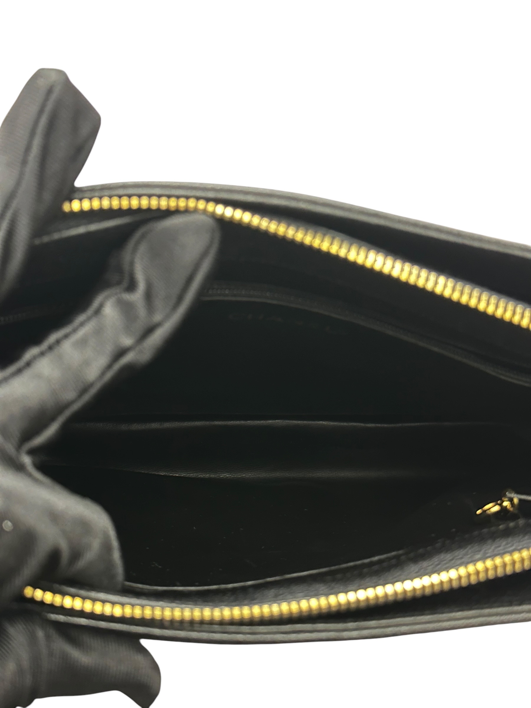 Pre-owned Chanel Black Caviar Leather Vintage Timeless Shoulder Tote / Product Code: 081601