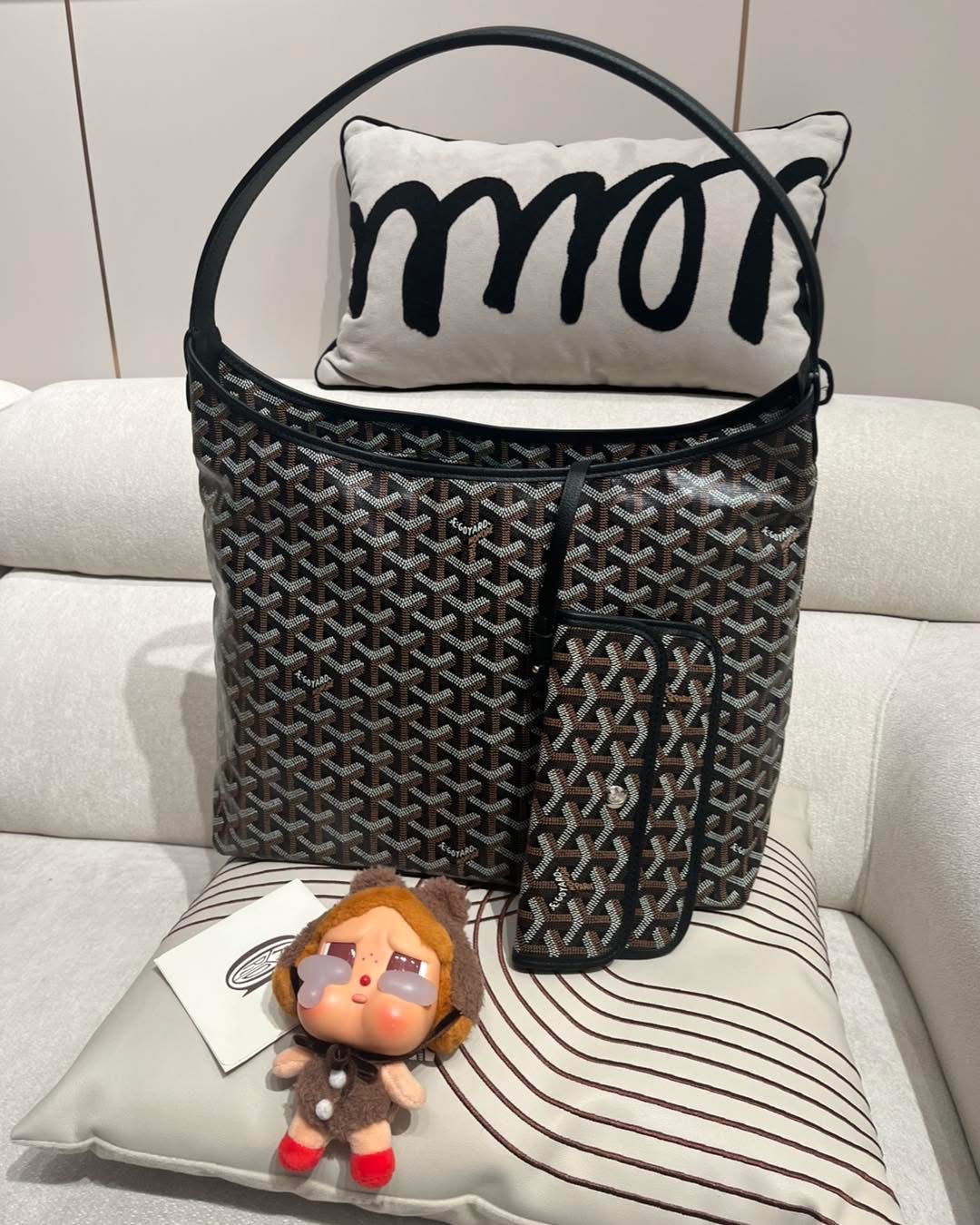 Goyard boheme hobo noir 100%Authentic ,99%new ✅收據✅pouch✅dust bag