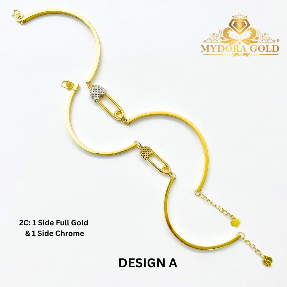 MYDORA Gelang Fashion Safety Pin Series l EMAS 916/22K