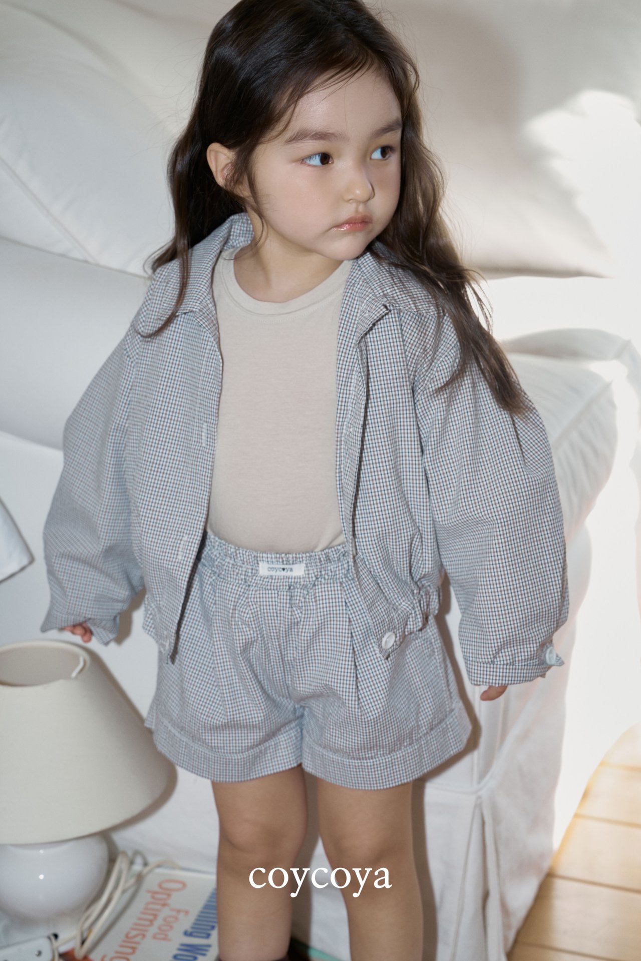 🌸預訂 韓國直送🌸🇰🇷COYCOYA兩色標籤格紋輕盈透氣短褲