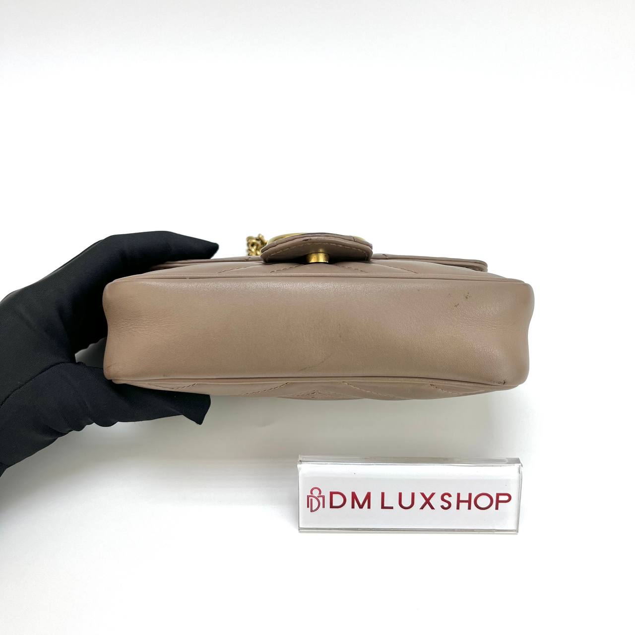 Gucci Beige Marmont Super Mini 