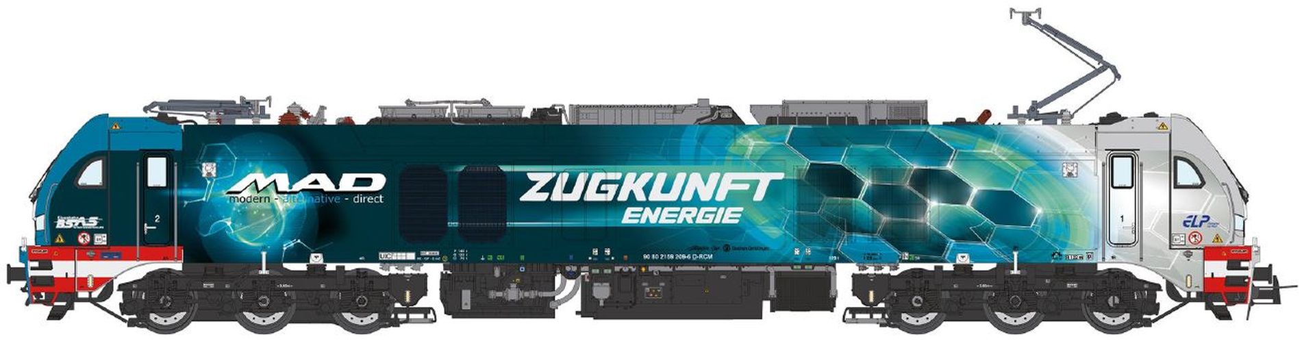 Sudexpress N比例 STADLER EuroDual locomotive BR 159 of the MAD analog模擬