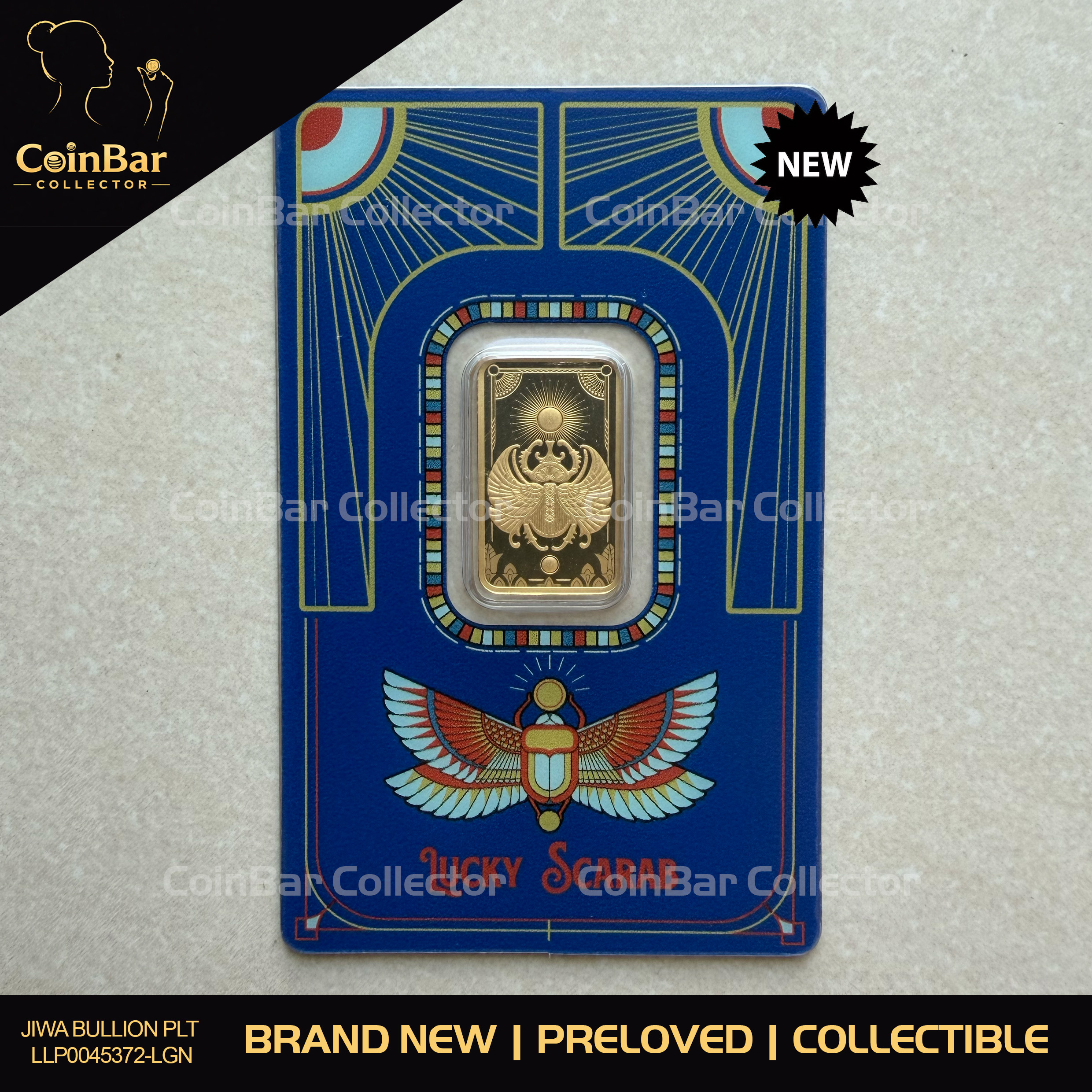 PAMP Lucky Scarab 5g 🇨🇭Swiss Fine Gold Bar Emas 999.9 埃及圣甲虫