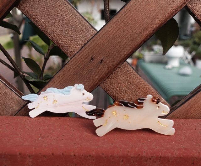 馬年限定 奔騰小馬髮夾 鴨嘴夾