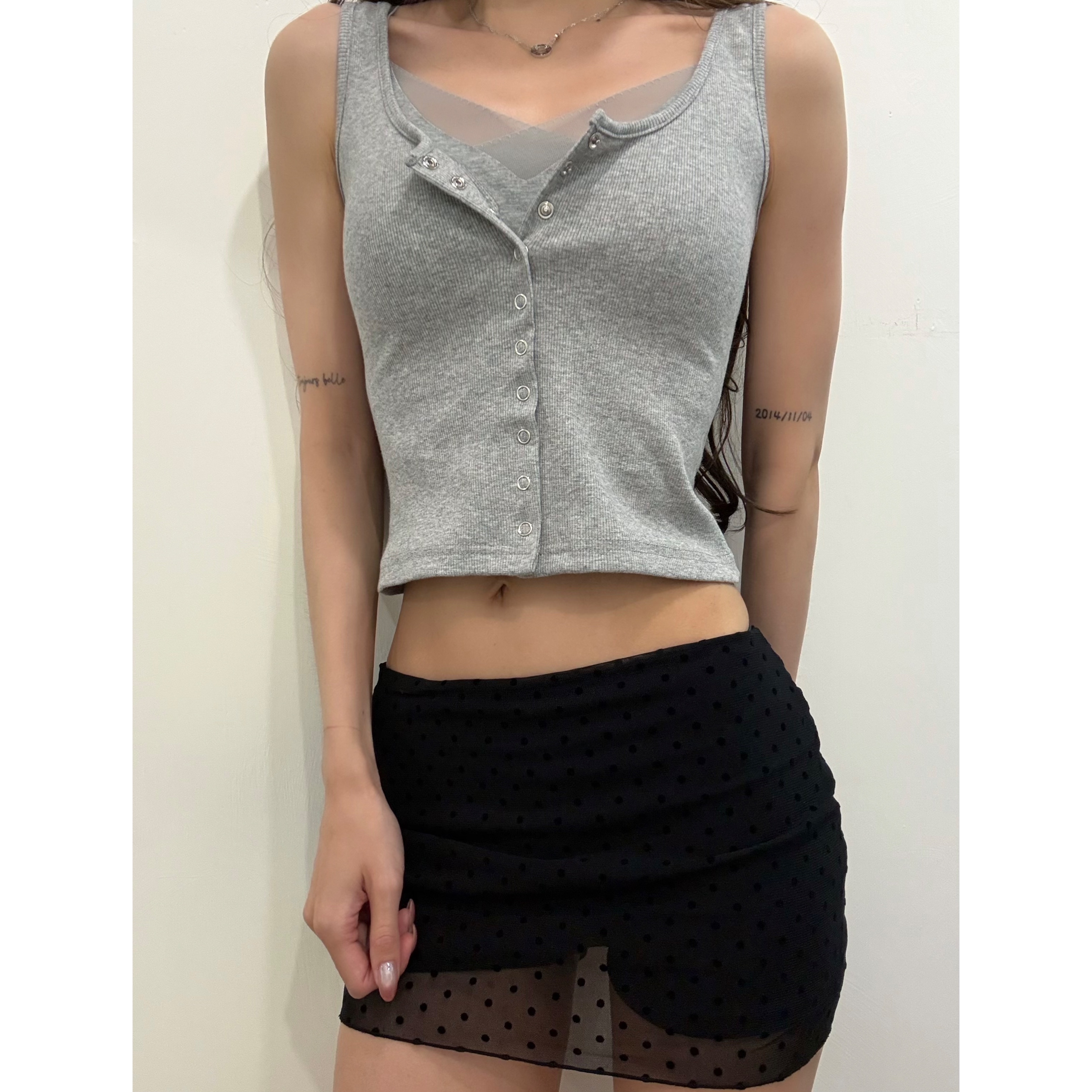 新品價6月6截單🤍2606E《PRESS STUD VEST》