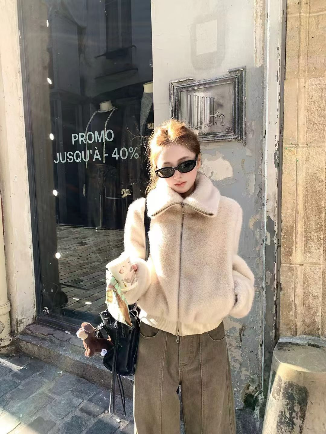 4428 巴黎恋人毛衣短外套冬装