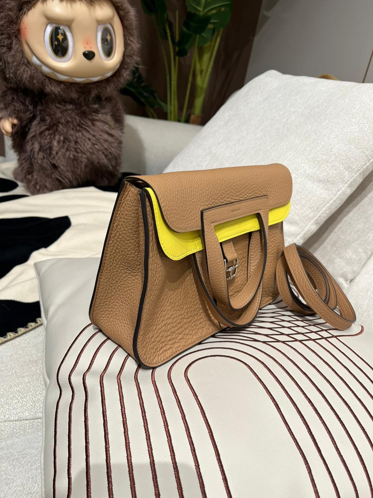 Hermes Halzan 25 Stamp U 餅乾色 100%Authentic, 95%New✅收據✅Dust bag