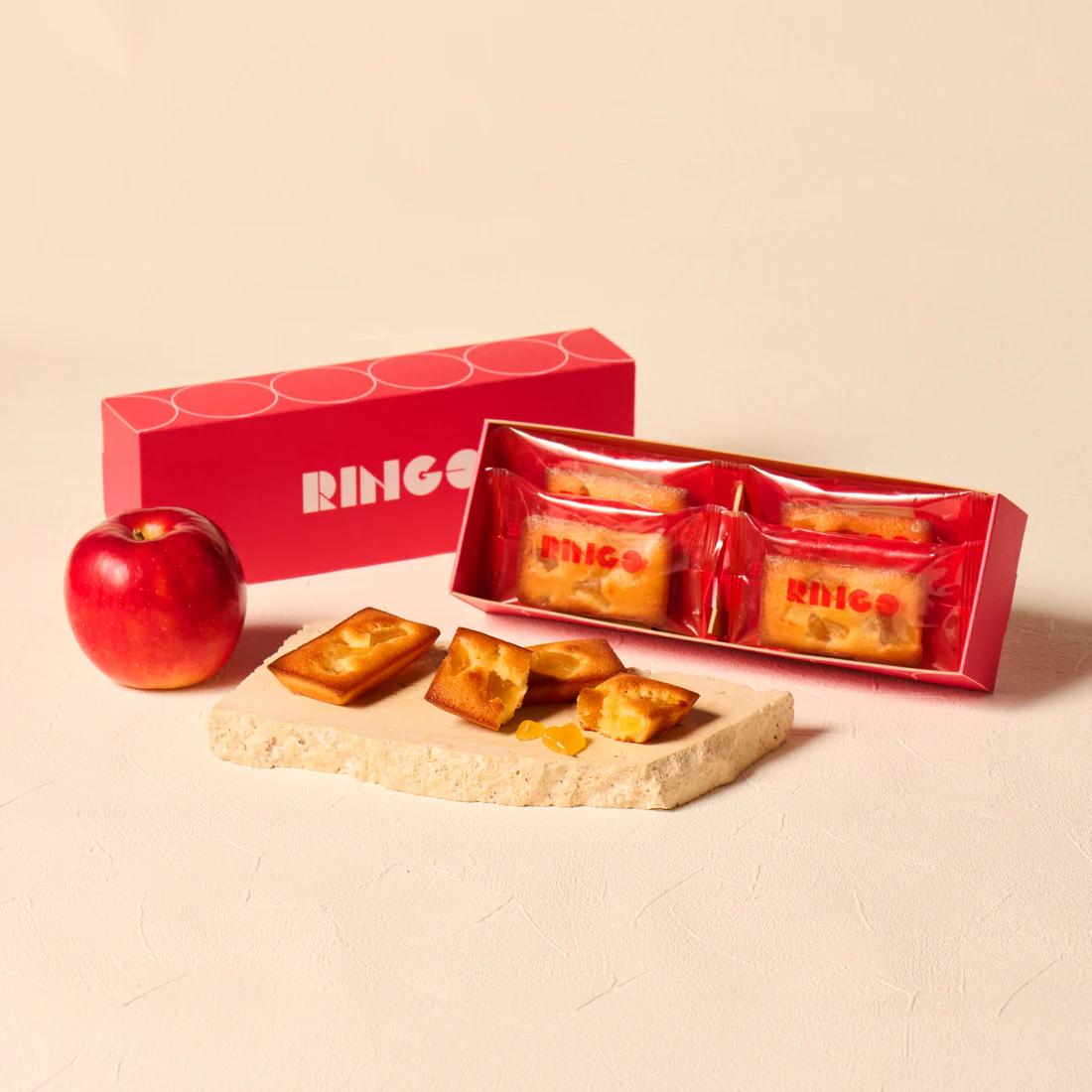 日本RINGO蘋果費雪蘭蛋糕4入