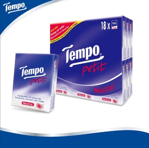Tempo 18包紙巾無味