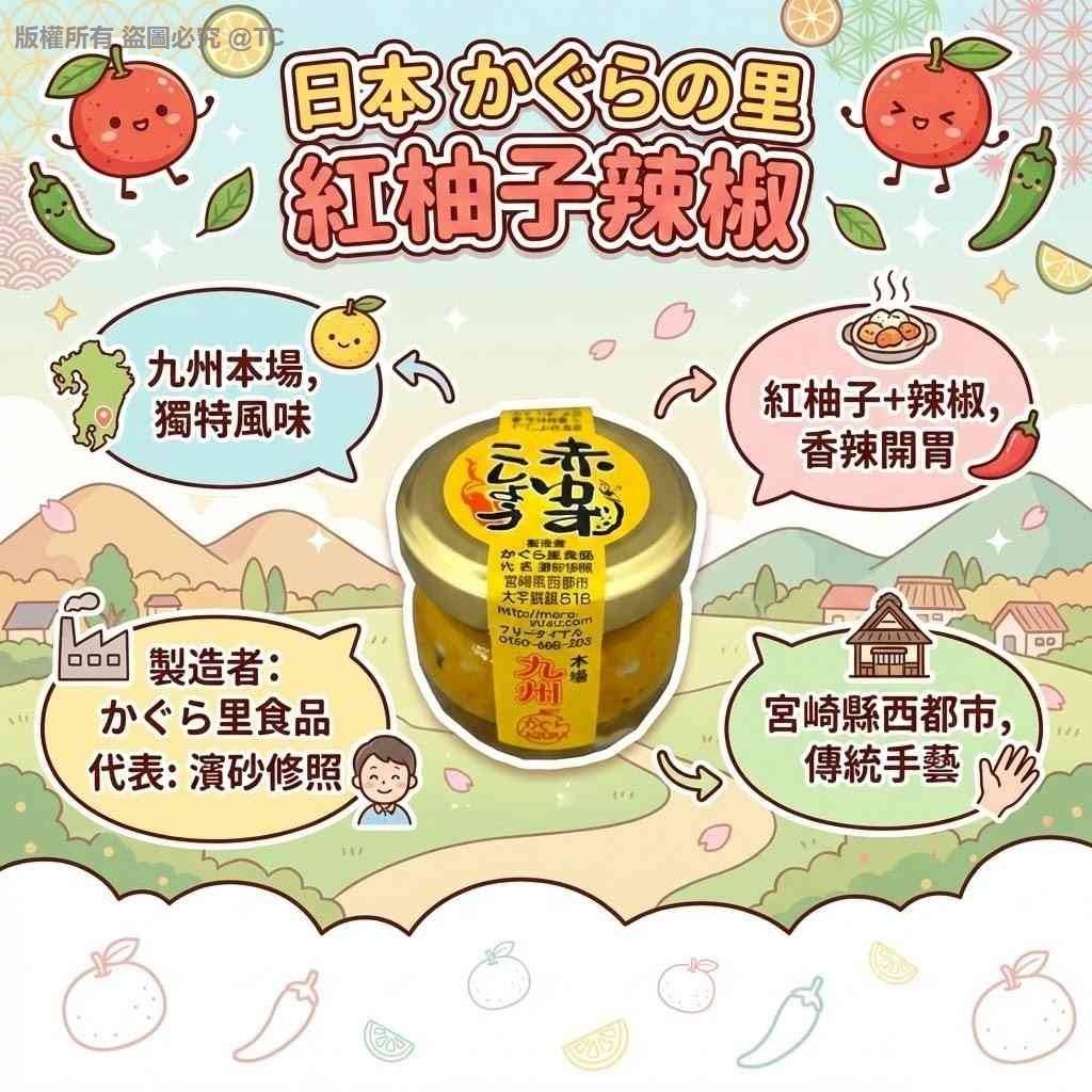 かぐらの里 紅柚子辣椒 20g - 04260124