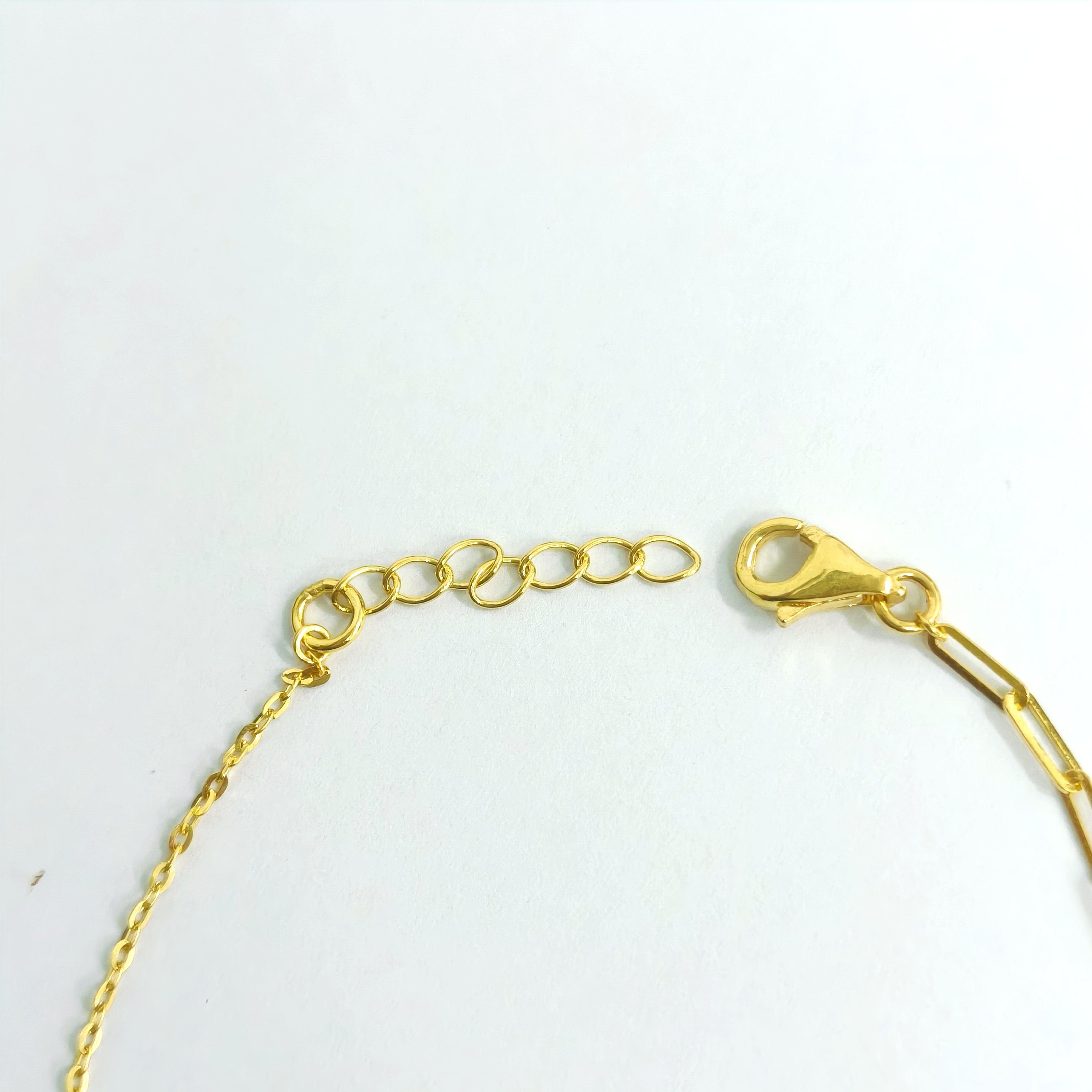 916 GOLD GUCCI LOCK AB BRACELET 15-17CM 916 金 双G锁头钥匙吊坠AB手链 15CM-17CM