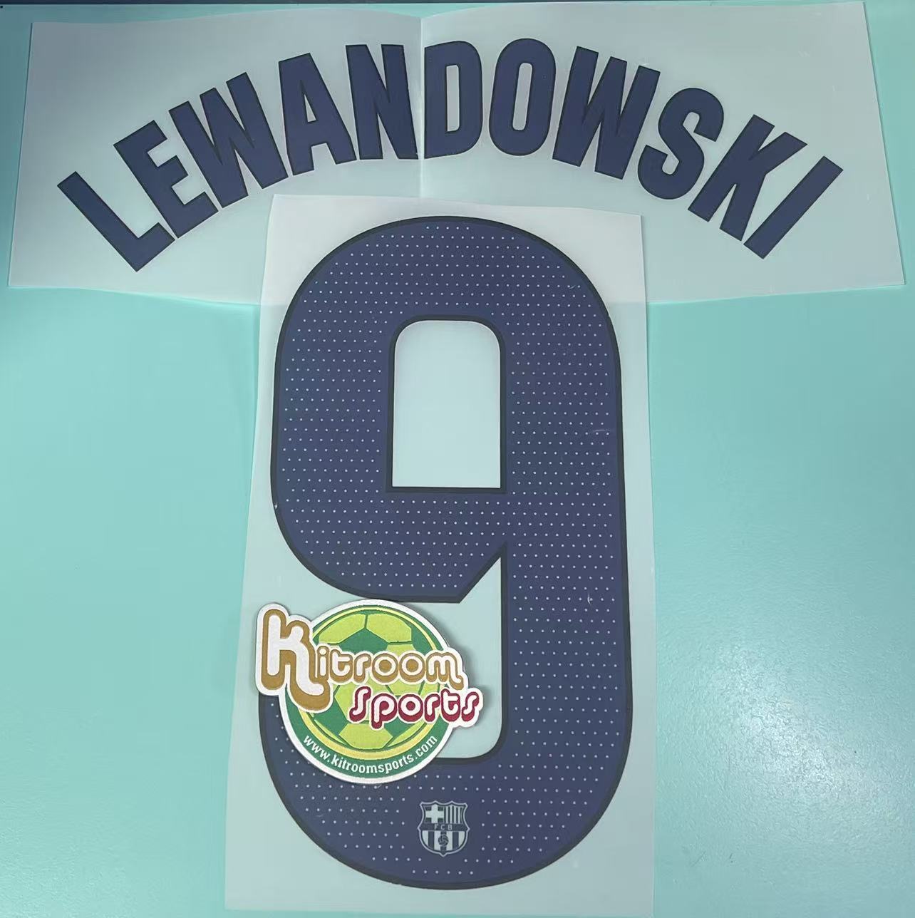 2023-24 Barcelona 4th Nameset #9 LEWANDOWSKI